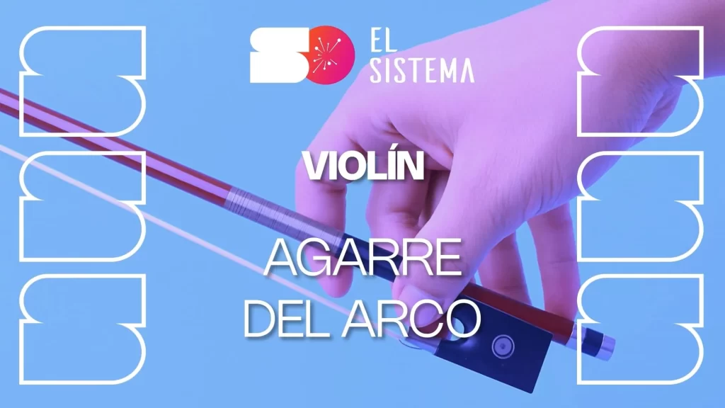 Agarre del arco en el violín