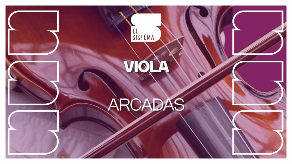 Arcadas en la viola
